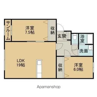 レジデンスシーコーストⅠ【202号室】の間取り