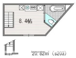 杉並カフェレジデンス【2階】の間取り