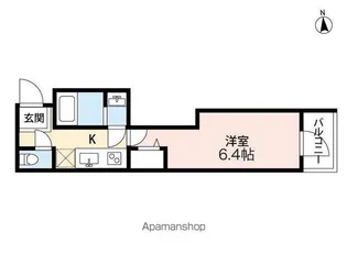シャッツクヴェレ神楽坂【4階】の間取り