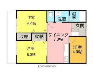 陶山ハイツ【503号室】の間取り