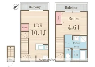 プライムガーデン東武練馬【2階】の間取り