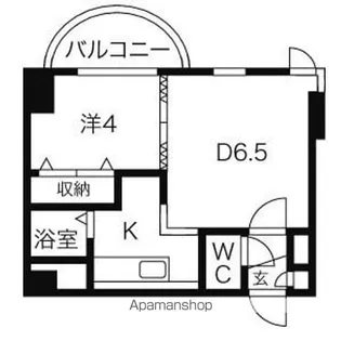ラフォーレ円山公園【2階】の間取り