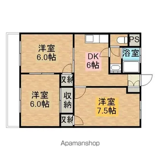 第2ヤマネハイム【102号室】の間取り