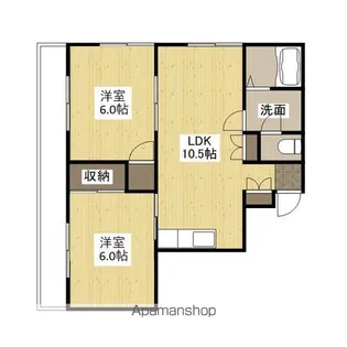 エスポワール【3階】の間取り