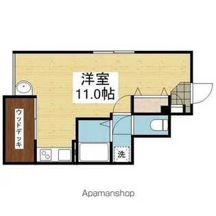 LA CASA タイケンⅡ【101.号室】の間取り