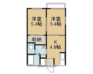 グロブナーハウス【101号室】の間取り