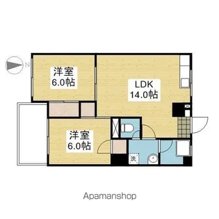 スミタスヴィレッジ空港通Ⅰ【605.号室】の間取り