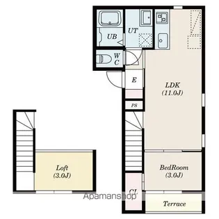 べリアス グロウ【1階】の間取り