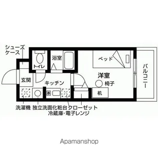 いとLABレジデンスA棟【5階】の間取り
