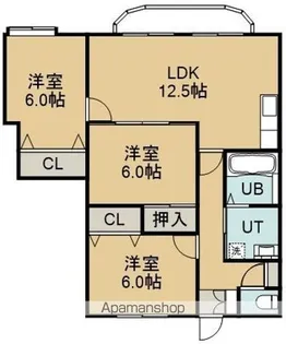 マンショングリーンリーフ【3階】の間取り