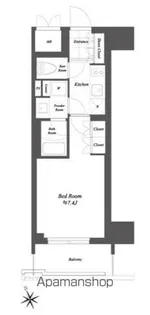 THE GATEHOUSE浅草雷門【10階】の間取り