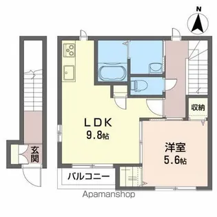 カーサ プレジール【2階】の間取り