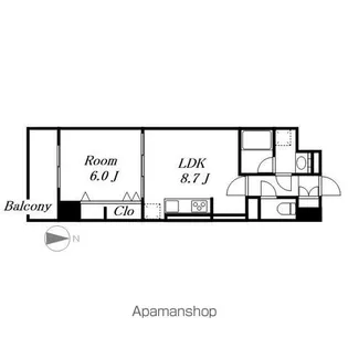 パルファン ドゥ ジョア【3階】の間取り