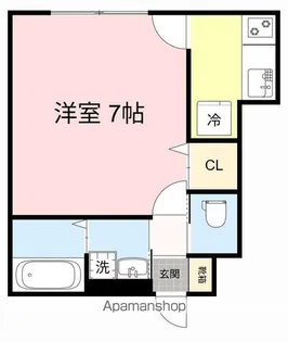 シャンテ連坊A棟【1階】の間取り