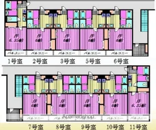 WILL GRANO岩槻【111号室】の間取り
