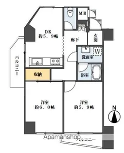 ハイホーム本陣【11階】の間取り