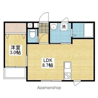 LA CASA CAYENNEⅢ【201.号室】の間取り