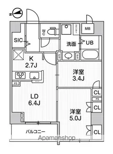 ALIVIS中野【3階】の間取り