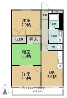 サンライトハイツ【205号室】の間取り