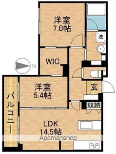 レオーネ ブラン【2階】の間取り