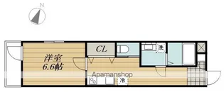 1Kの間取り画像