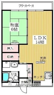 タウンビル【3-B号室】の間取り