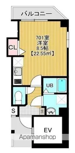 金太郎ヒルズ388緑【7階】の間取り