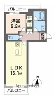 ベレオ高そね【2階】の間取り