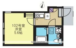 リスタ保土ヶ谷【102号室】の間取り