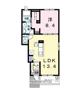 イースト ワン ハルズ【1階】の間取り
