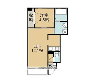 フローラルプラザⅥ【1階】の間取り