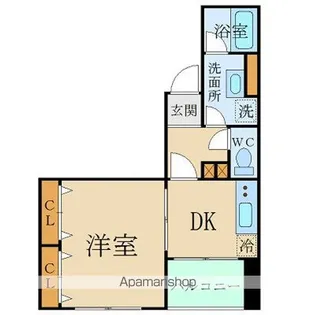 アンプルールフェールスリーズ【4階】の間取り