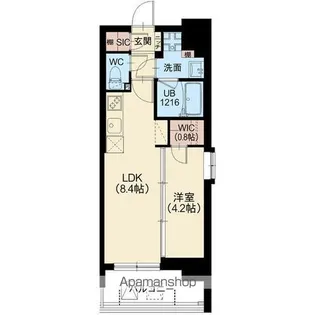 スプランディッド南千住DUE【12階】の間取り