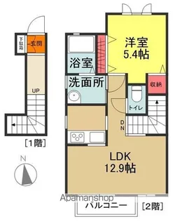 クレールJ【203号室】の間取り