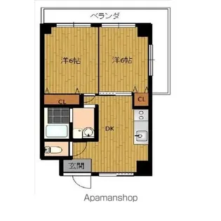第1アリストマンション【4階】の間取り