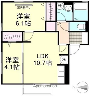 スカイピア【2階】の間取り
