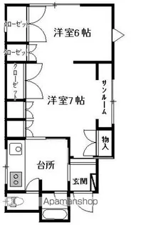 文京ハイツ【207号室】の間取り