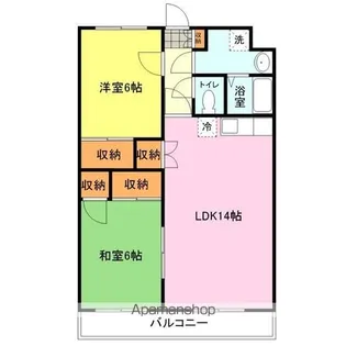 ミレニアムⅡ【305号室】の間取り