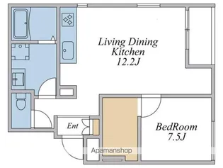エクセルシオール新宿河田町【3階】の間取り