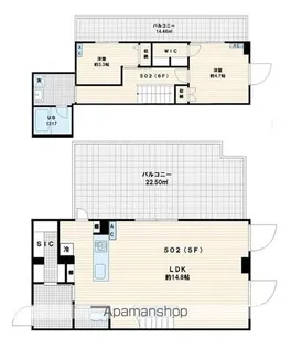 FULLEA代々木【5階】の間取り
