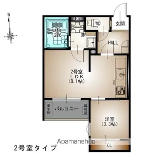 REGALEST DS UJINA【3階】の間取り