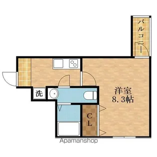 ロイヤルハイツ今市【205号室】の間取り