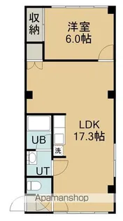 ハイホームマナミート【101号室】の間取り