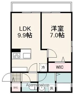 KOMOREBI GARDEN中田本町D【2階】の間取り