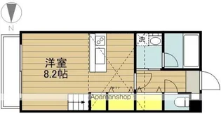 パークサイドK【202号室】の間取り