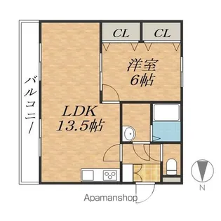 リバティホライゾン【2階】の間取り