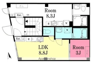 ヴィクトワール方南【402号室】の間取り