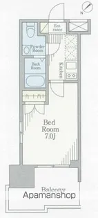 パークキューブ北松戸【12階】の間取り