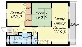 グランシャリオ1番館【202号室】の間取り
