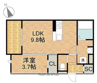 D−HILLS小池【1階】の間取り